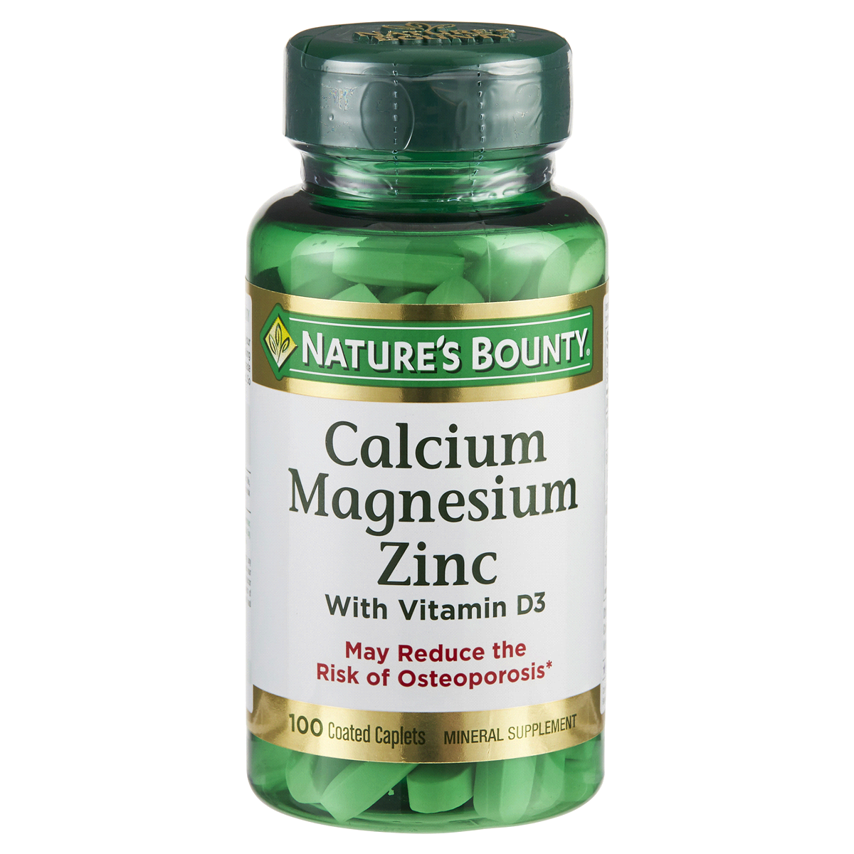 slide 1 of 9, Nature's Bounty Calcium Magnesium Zinc, 100 ct