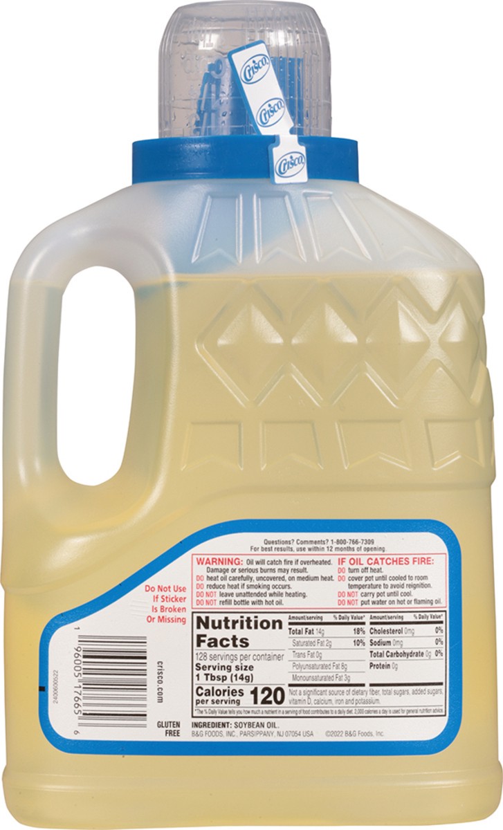 slide 7 of 8, Crisco Vegetable Oil, 64 oz