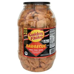 Golden Flake 9.5 oz BBQ Pork Skins Barrel