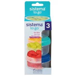 Sistema To Go Mini Bites Containers 3 ea