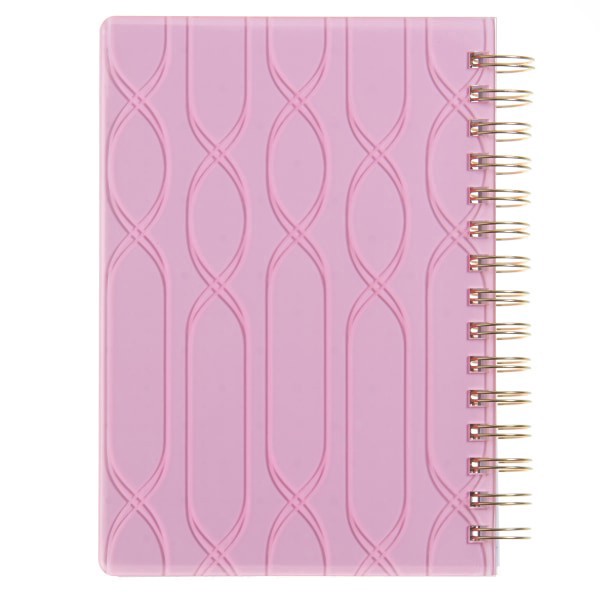 slide 4 of 5, 2025 Russell & Hazel Weekly/Monthly Acrylic Spiral Planner, 5-7/8"" X 8-1/4"", Blush, January 2025 To December 2025, 1 ct