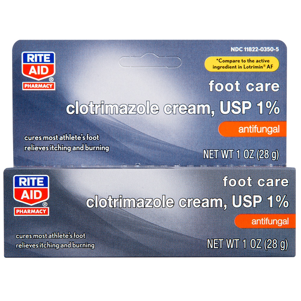 slide 1 of 1, Rite Aid Clotrimazole Anti-fungal Cream, 1% -1 oz, 1 oz