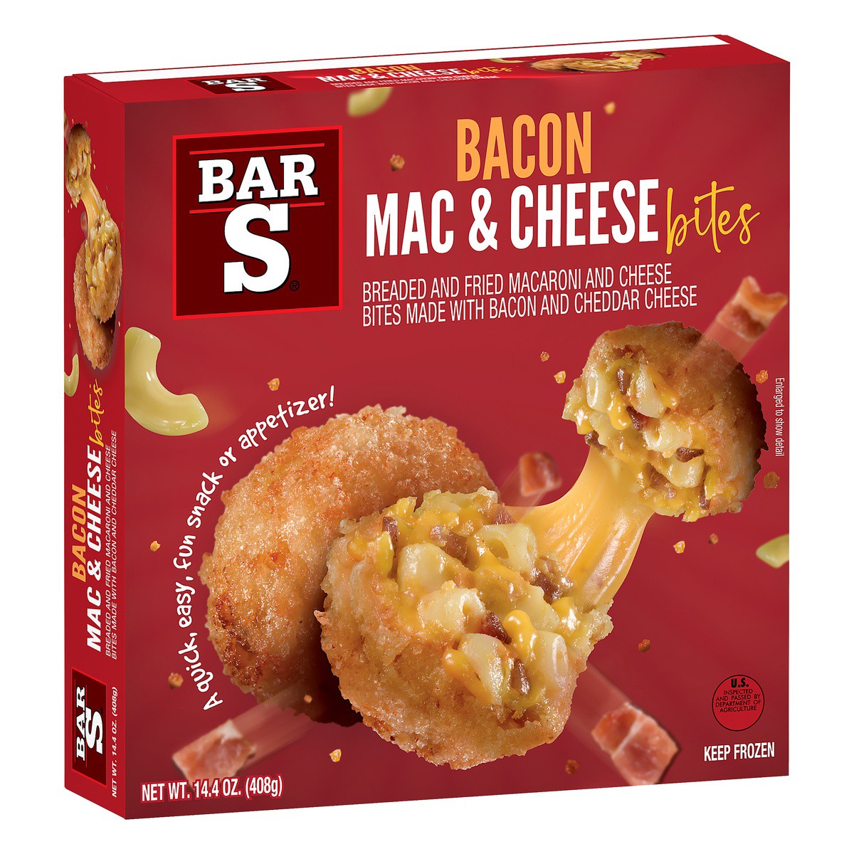 slide 2 of 10, Bar-S Mac & Cheese Bites, 1 ct