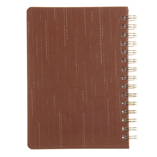 slide 2 of 5, 2025 Russell & Hazel Weekly/Monthly Spiral Vegan Leather Planner, 5-7/8"" X 8-1/4"", Camel, January 2025 To December 2025, 1 ct