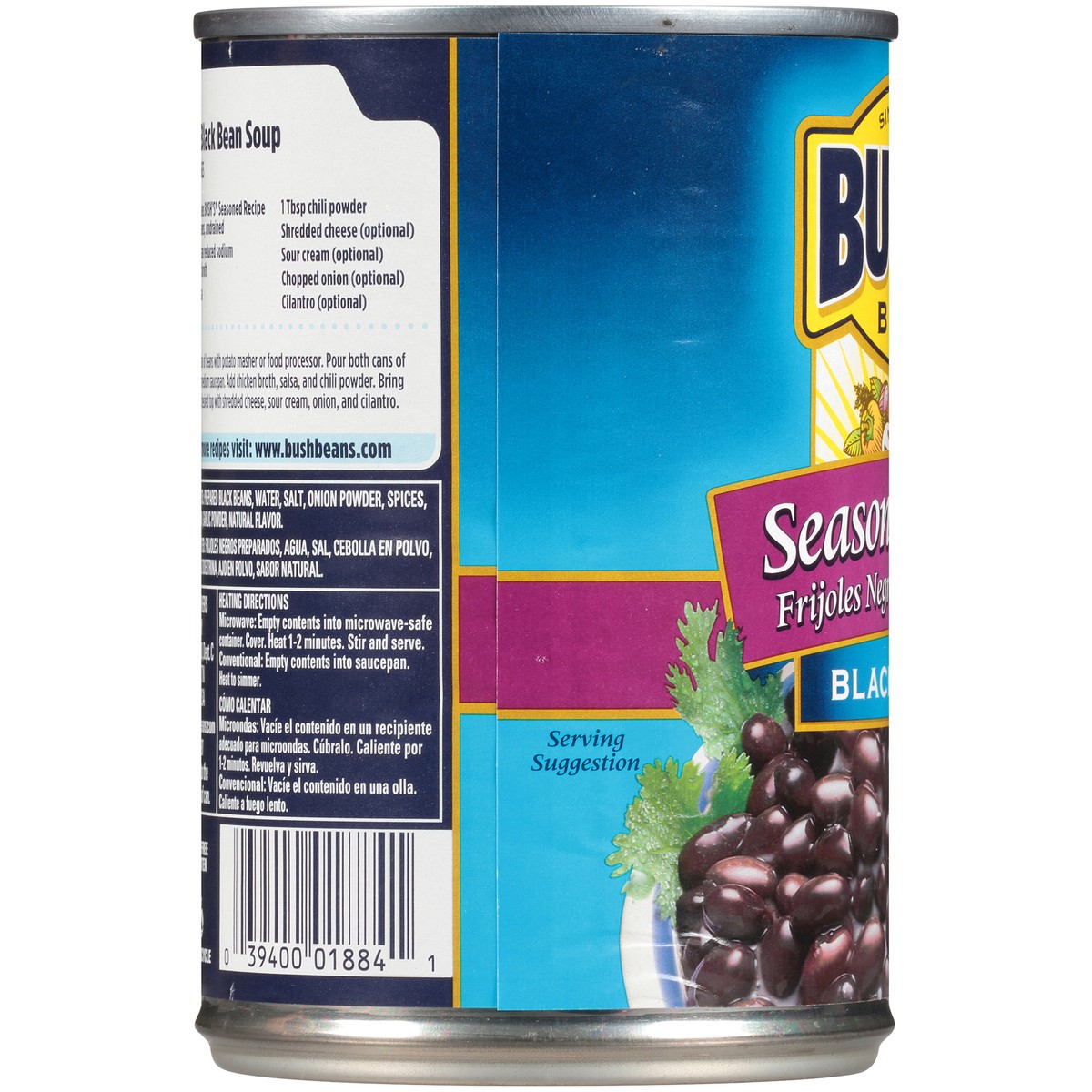 slide 10 of 11, Bush's Best Bush's Seasoned Recipe Black Beans 15 oz, 15 oz