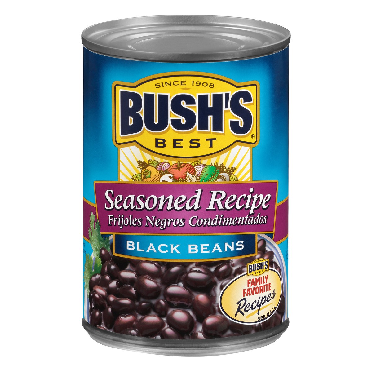 slide 11 of 11, Bush's Best Bush's Seasoned Recipe Black Beans 15 oz, 15 oz