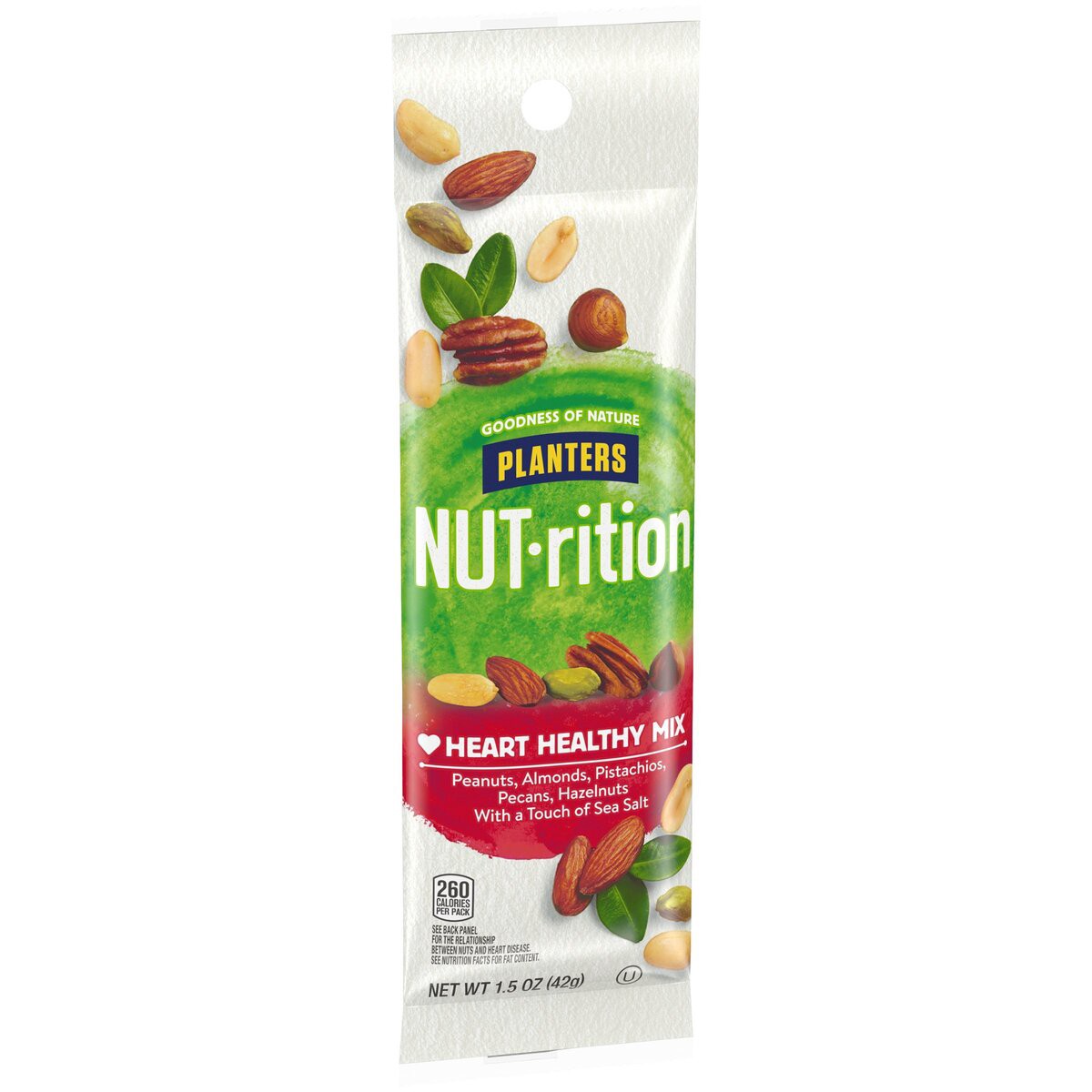 slide 3 of 8, Planters Nut-rition Heart Healthy Mix 1.5 oz, 1.5 oz