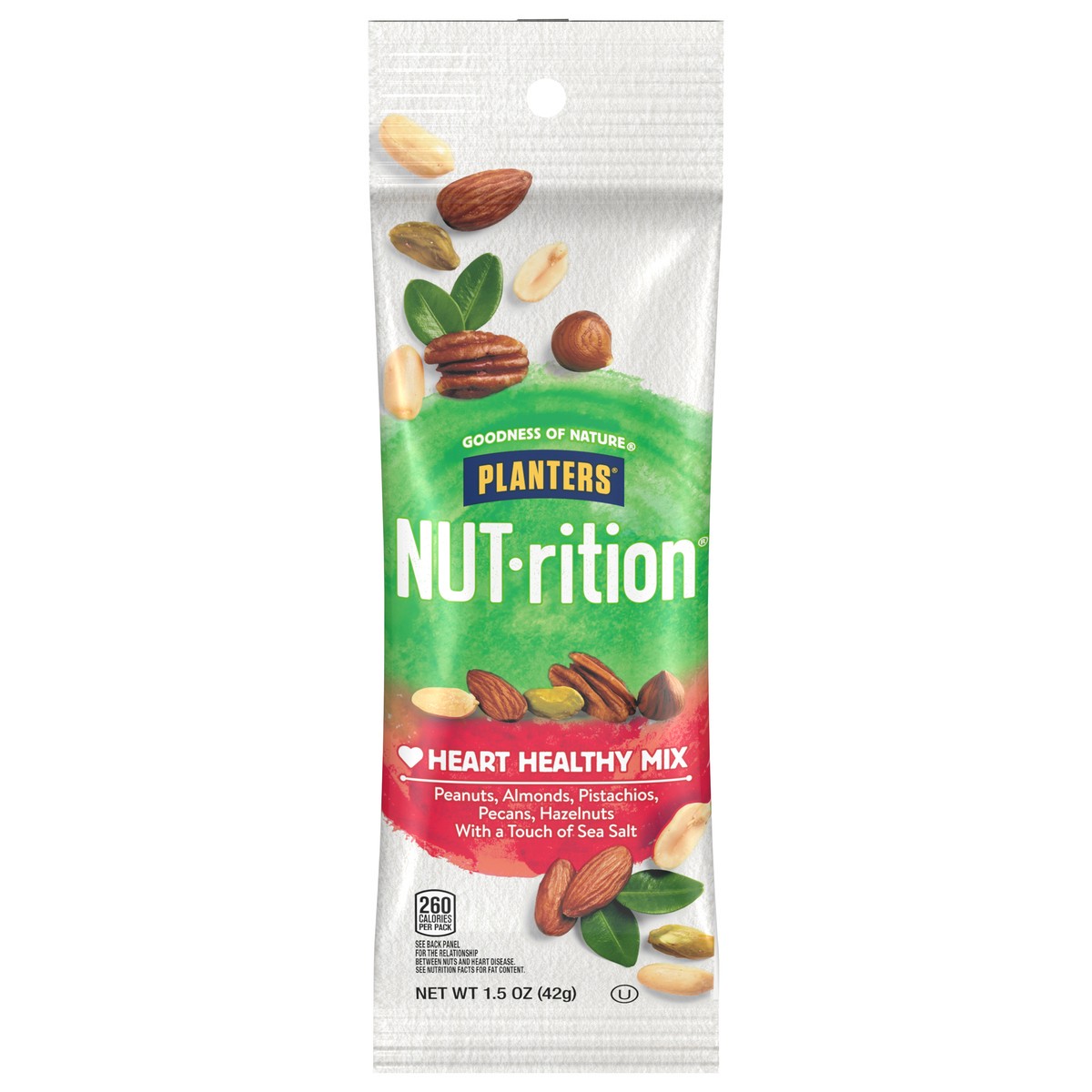 slide 1 of 8, Planters Nut-rition Heart Healthy Mix 1.5 oz, 1.5 oz