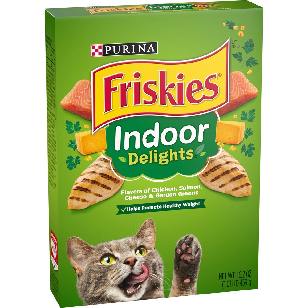 slide 2 of 9, Friskies Indoor Delights Cat Food, 16.2 oz