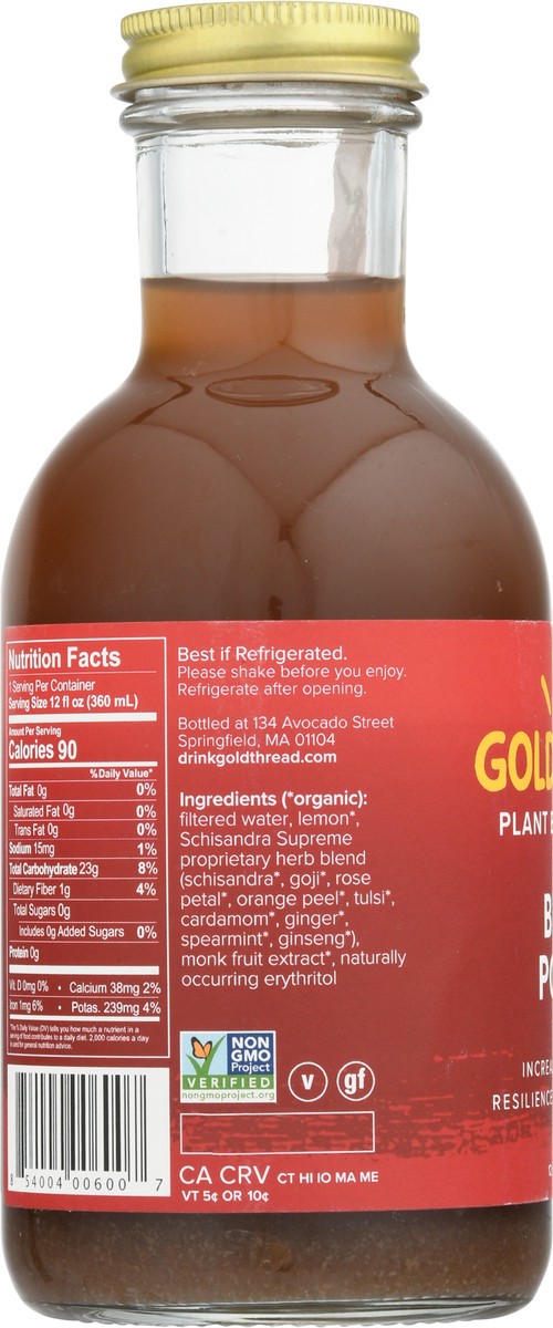 slide 10 of 11, Goldthread Schisandra Supreme Plant Based Tonic - 12 fl oz, 12 fl oz