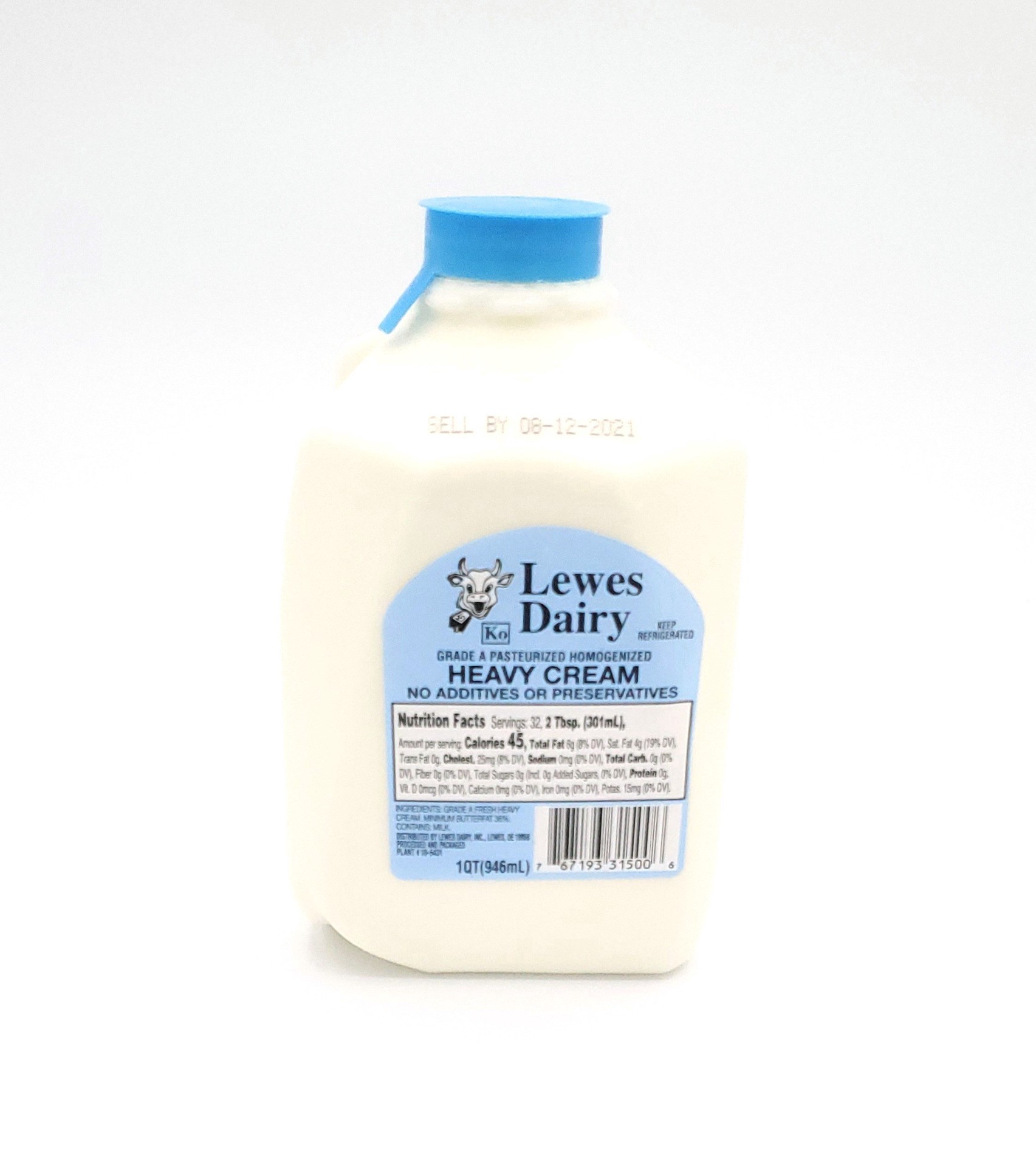 slide 1 of 1, Lewes Dairy Heavy Cream Quart, 32 fl oz