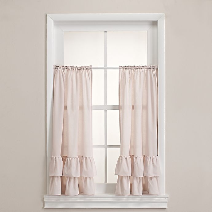 slide 1 of 1, Wamsutta Vintage Ruffle Tailored Window Panel Pair - Blush, 1 ct