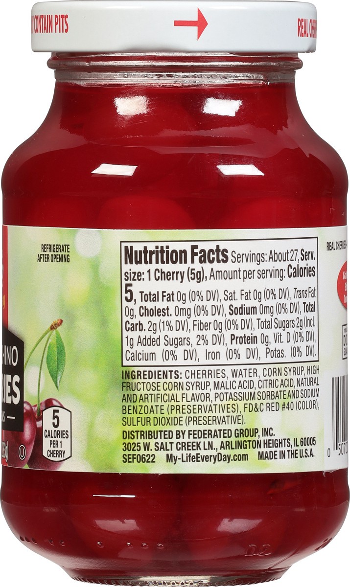 slide 2 of 14, Life Every Day Maraschino Cherries with Stems 10 oz, 10 oz