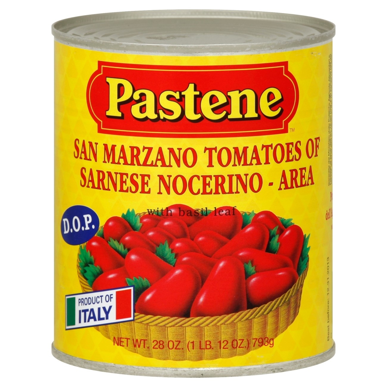 slide 1 of 1, Pastene San Marzano Tomatoes, 28 oz