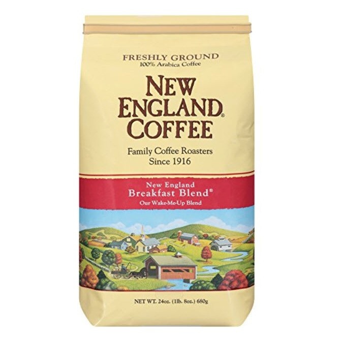 slide 1 of 6, New England Coffee Breakfast Blend Medium Roast Ground Coffee - 24oz, 24 oz