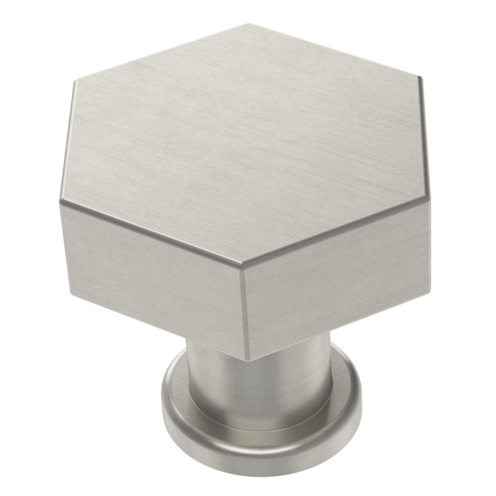 slide 1 of 4, Project 62 Hexagon Knob Satin Nickel, 2 ct