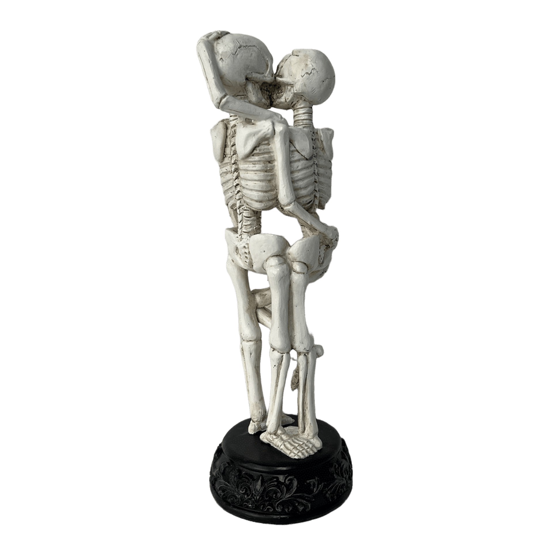 slide 3 of 3, 12" Skeleton Lovers Kiss Tabletop Decor By Ashland, 4.2 in x 4.2 in x 12 in