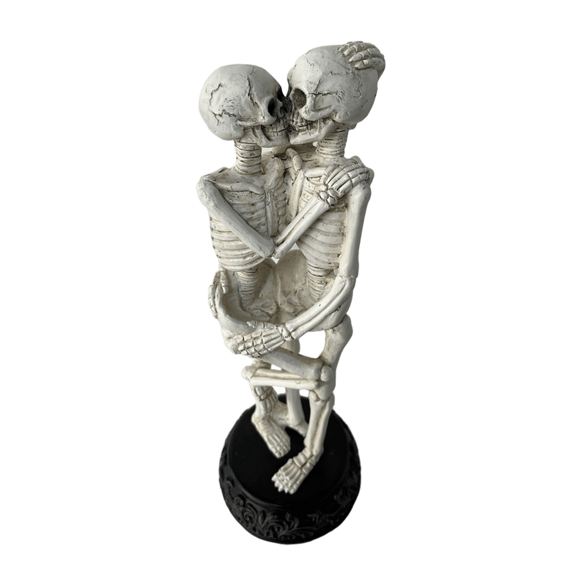 slide 2 of 3, 12" Skeleton Lovers Kiss Tabletop Decor By Ashland, 4.2 in x 4.2 in x 12 in