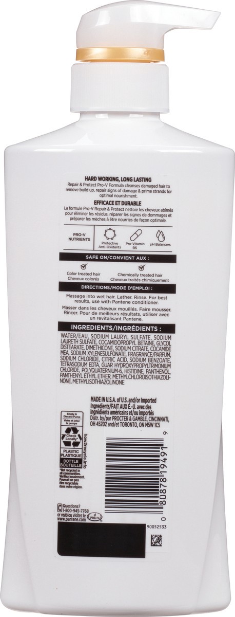 slide 3 of 9, Pantene Repair & Protect 2x Breakage Protection Shampoo 17.9oz/530mL, 17.90 fl oz