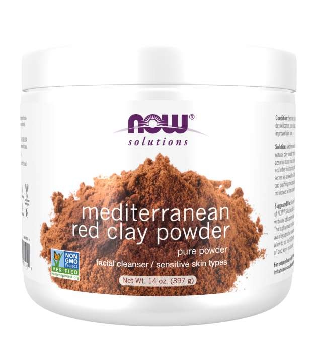 slide 1 of 1, NOW Foods Mediterranean Red Clay Powder, 14 oz