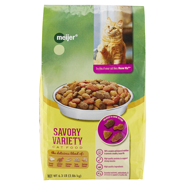 slide 1 of 1, Meijer Main Choice Savory Variety Cat Food, 6.3 lb