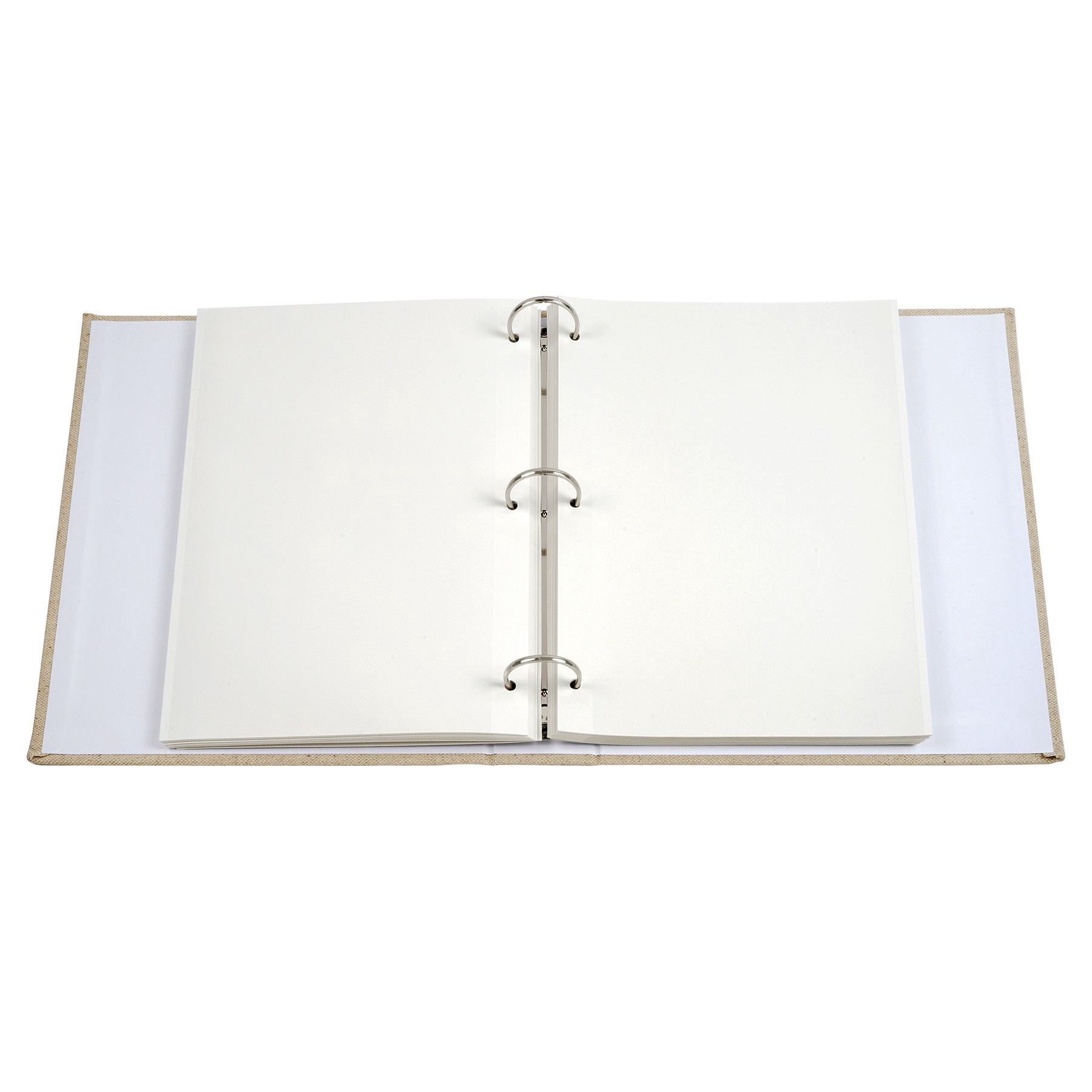 slide 3 of 3, Oat Photo Album With Magnetic Pages By Recollections, 11.34 in x 2.3 in x 10 in