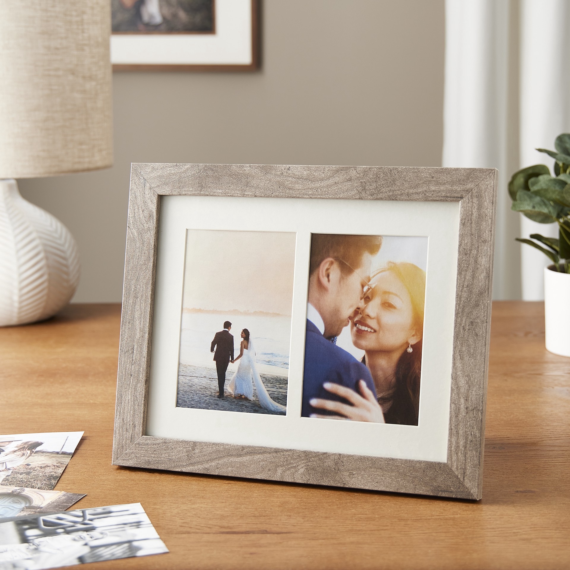 slide 3 of 6, 2 Opening Gray 4" X 6" Collage Frame, Simply Essentials By Studio Decor, 4 in x 6 in