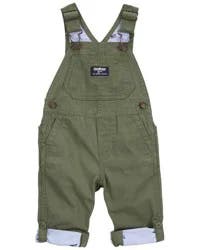 Oshkosh Baby Solid Canvas Overalls - Green Green 12M