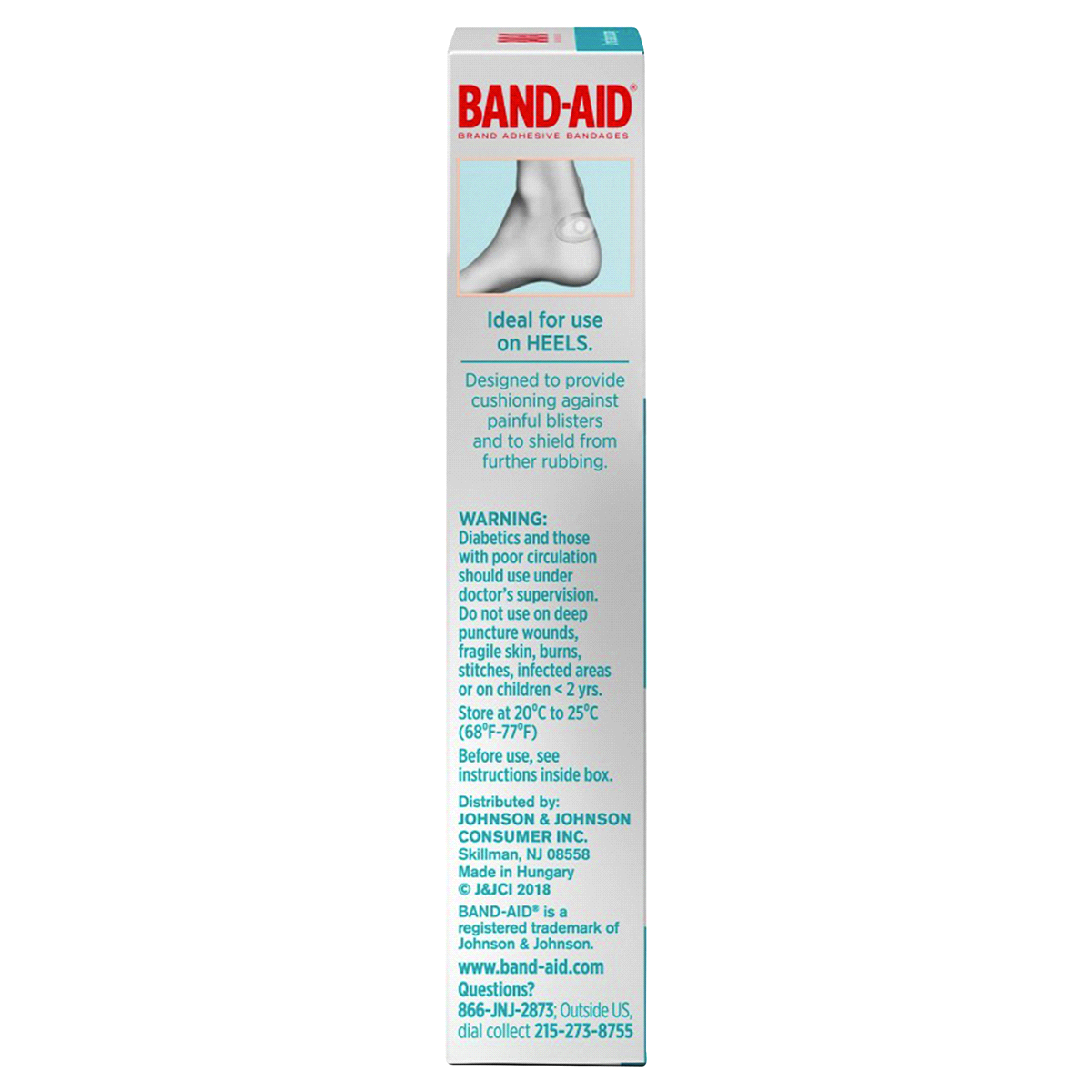 BANDAID Brand Hydro Seal Adhesive Bandages for Heel Blisters 6ct 6