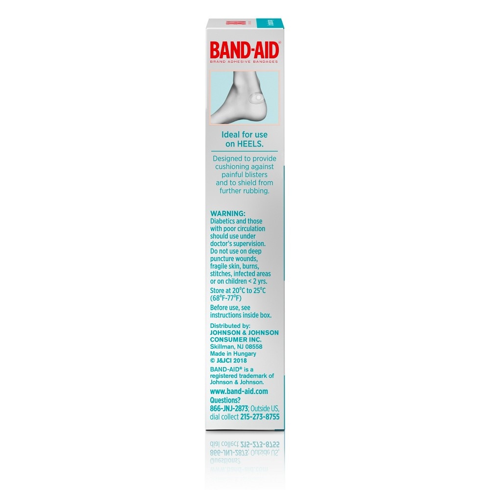 BANDAID Brand Hydro Seal Adhesive Bandages for Heel Blisters 6ct 6