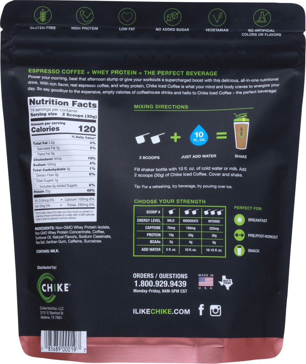 slide 14 of 14, Chike Nutrition High Protein Coffee Cinnamon Iced Coffee, 14.8 oz