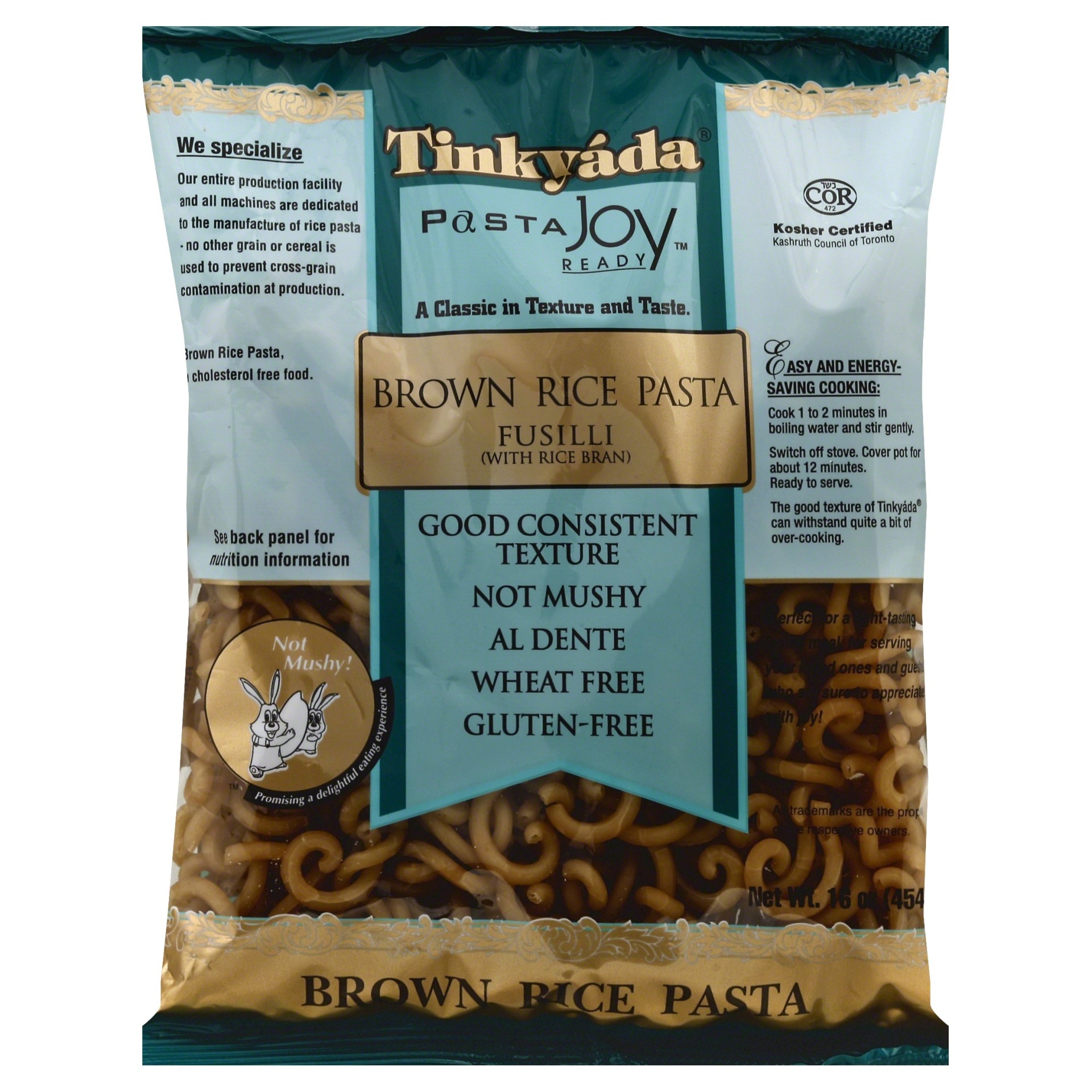 slide 1 of 1, Tinkyada Brown Rice Fusilli, 16 oz