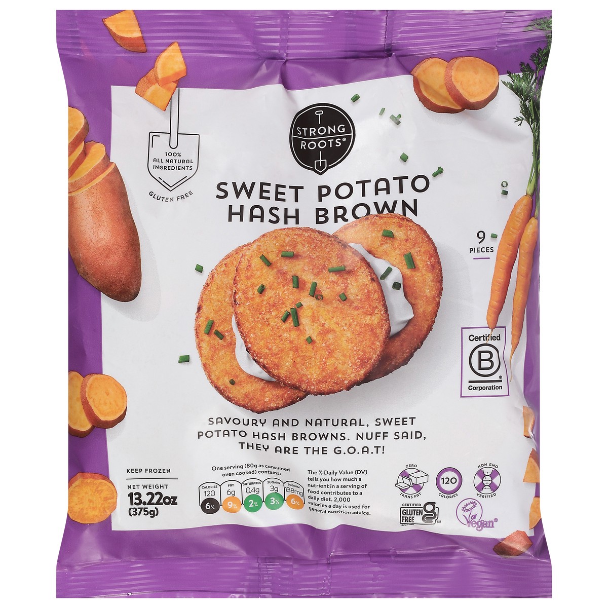 Strong Roots Sweet Potato Hash Brown 9 Ea 9 Ct Shipt 3026