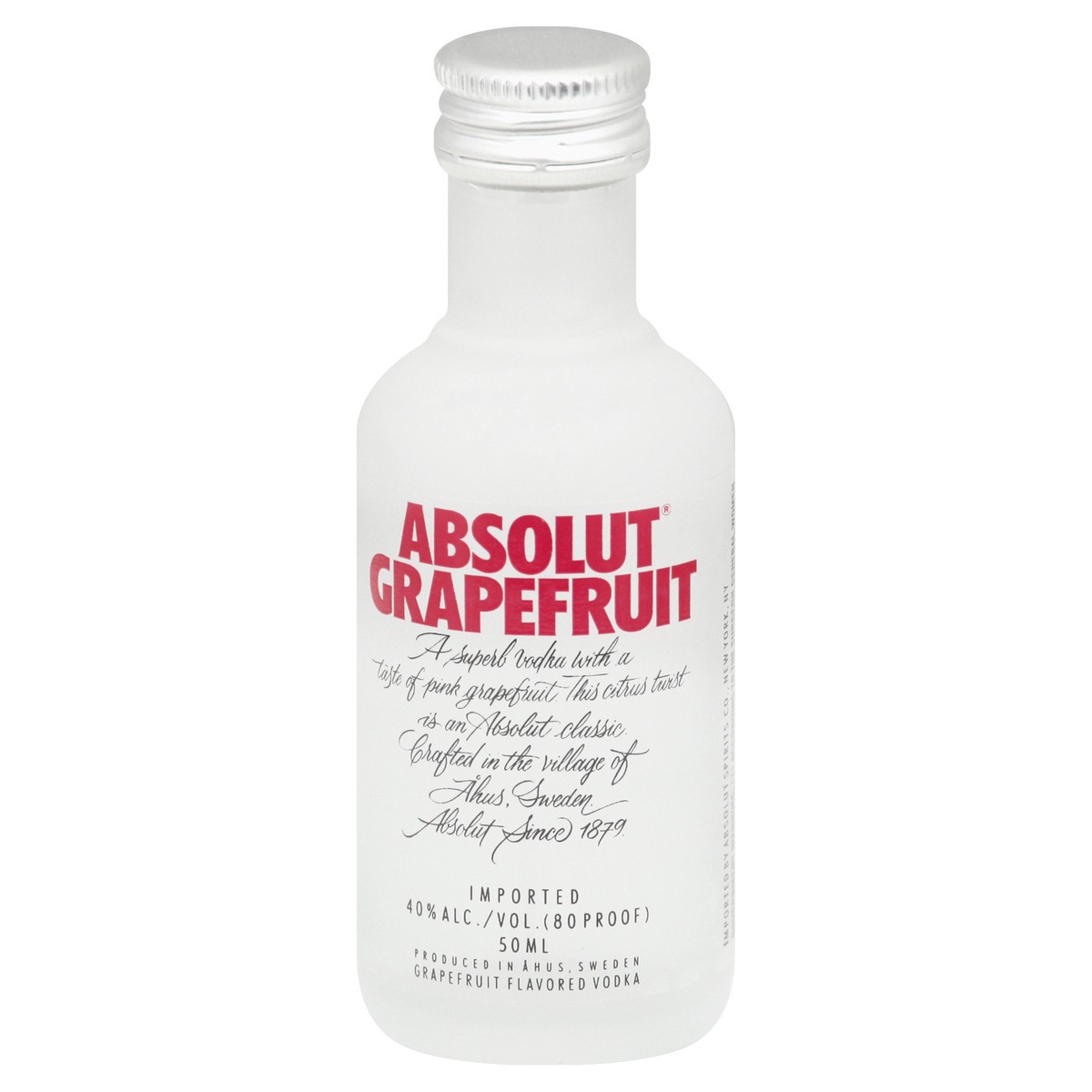 slide 3 of 9, Absolut Vodka, Grapefruit Flavored, Imported, 50 ml