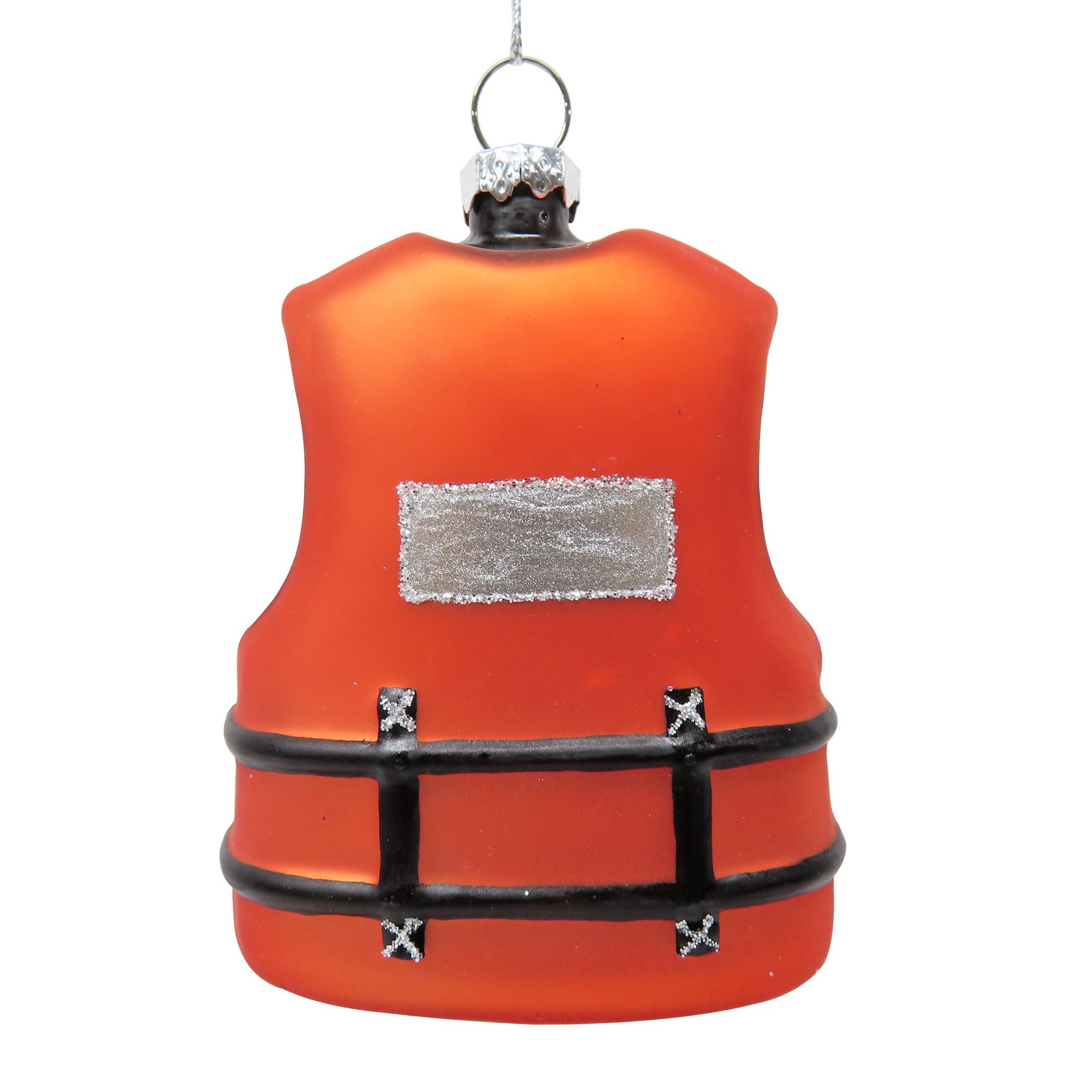 slide 4 of 4, 4" Life Jacket Glass Ornament By Ashland, 4 in