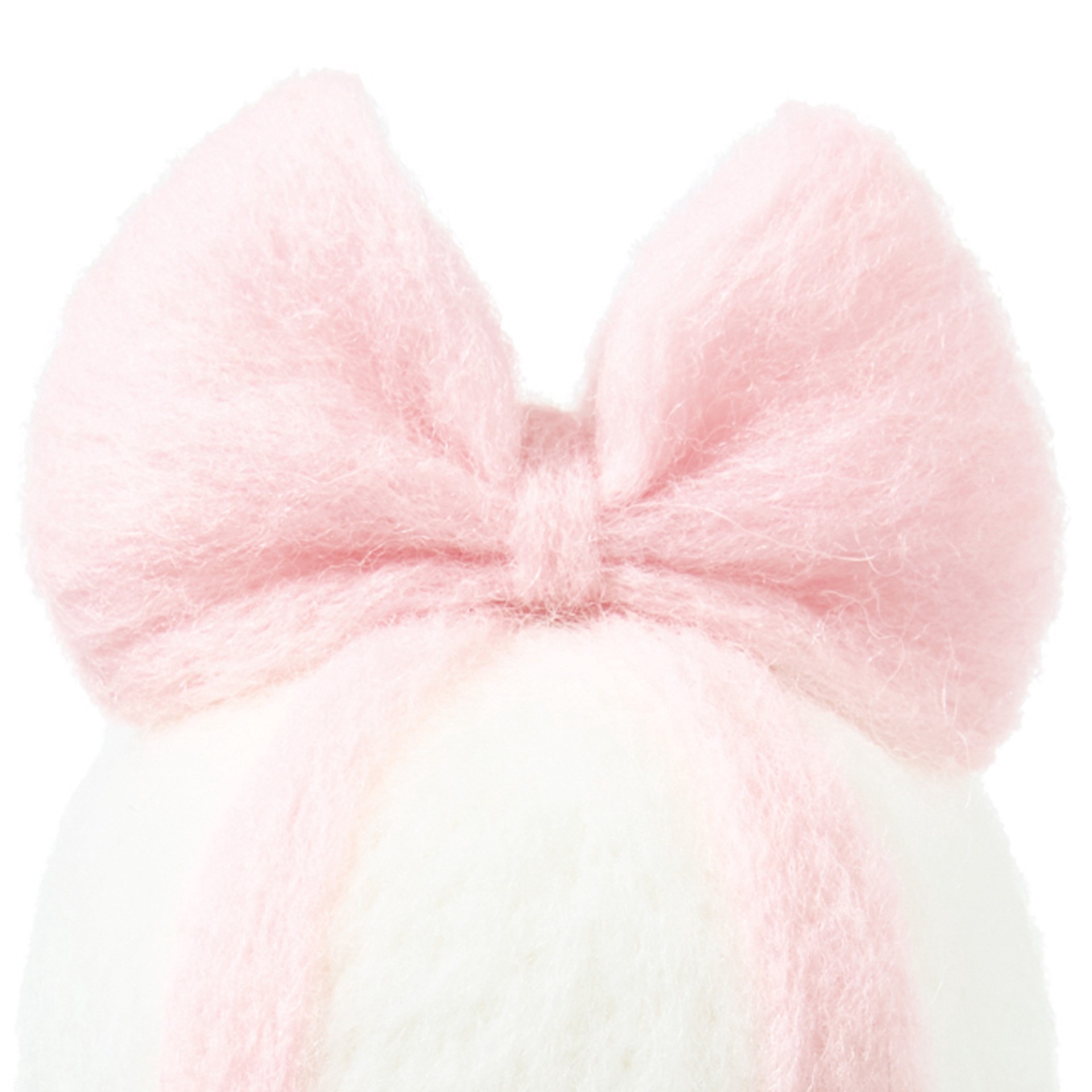 slide 9 of 9, Christmas Pink & White Ball With Bow Felting Kit By Loops & Threads, 3.5 in x 2.5 in x 2.5 in