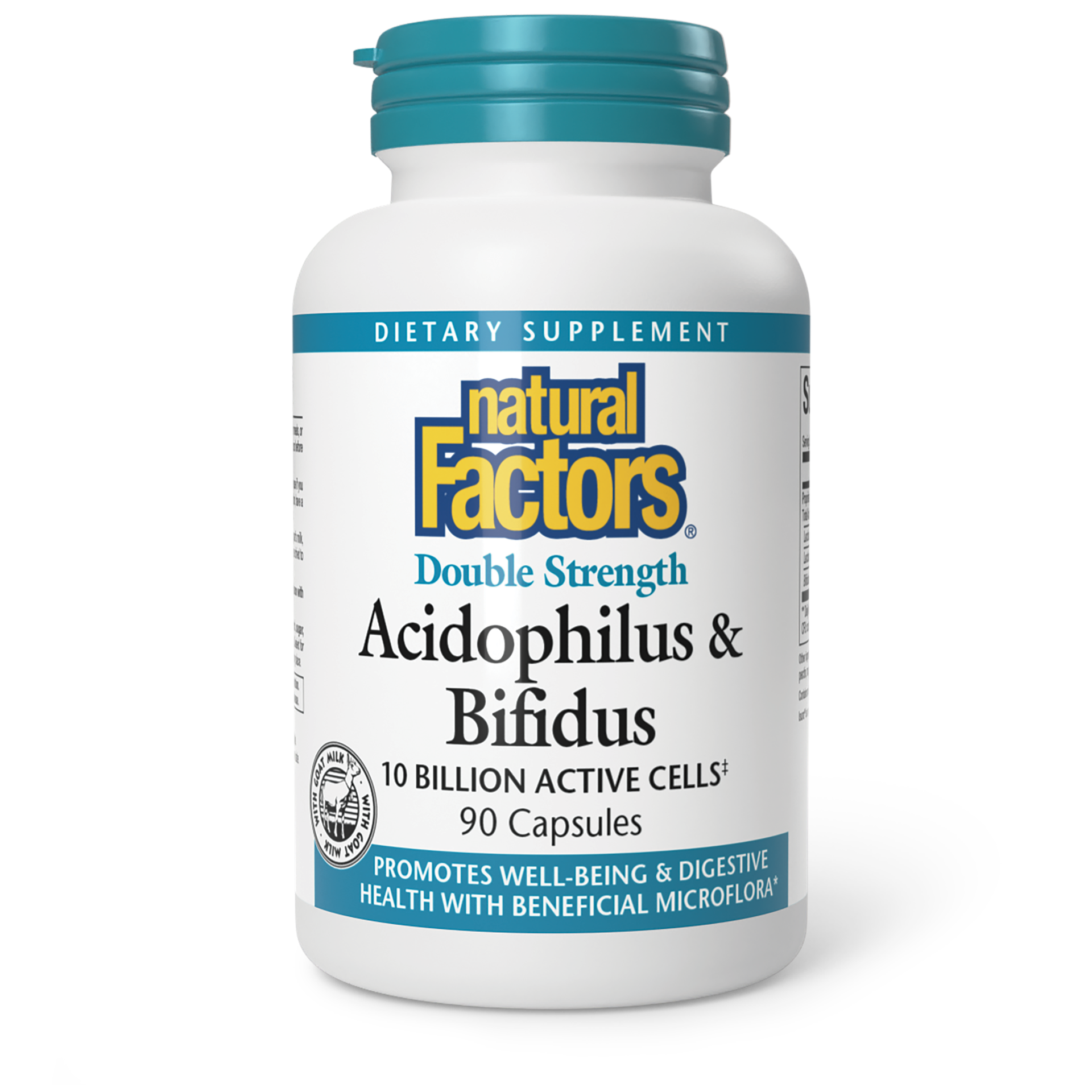 slide 1 of 7, Natural Factors Acidophilus & Bifidus Double Strength, 77 g