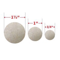 slide 10 of 29, Super Sliders Assorted Self-Stick Felt Furniture Pads for Hardwood, Beige (44), 44 ct
