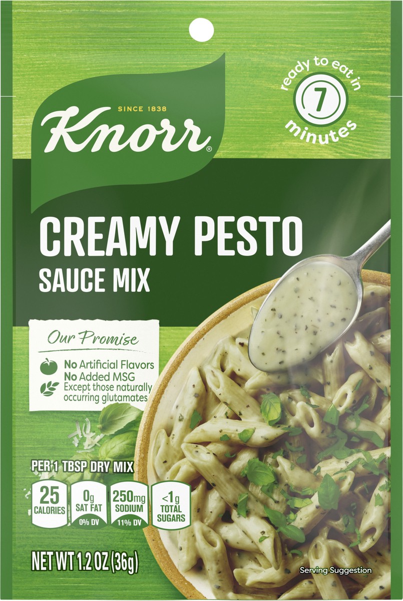 slide 2 of 3, Knorr Sauce Mix Creamy Pesto, 1.2 oz, 1.2 oz