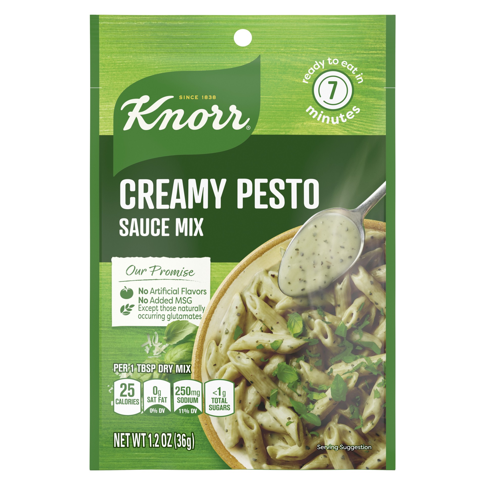 slide 1 of 3, Knorr Sauce Mix Creamy Pesto, 1.2 oz, 1.2 oz