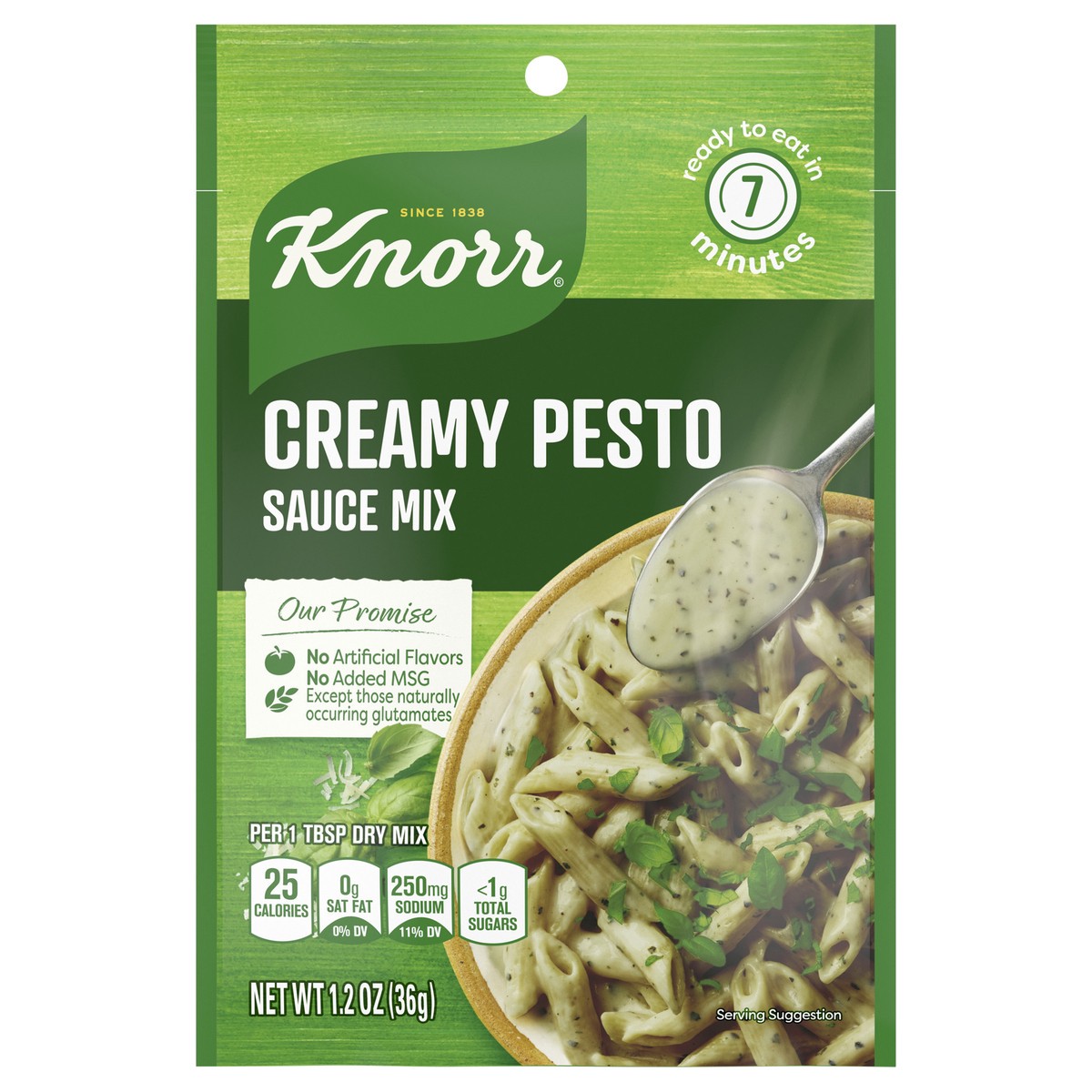slide 1 of 3, Knorr Sauce Mix Creamy Pesto 1.2 oz, 1.20 oz