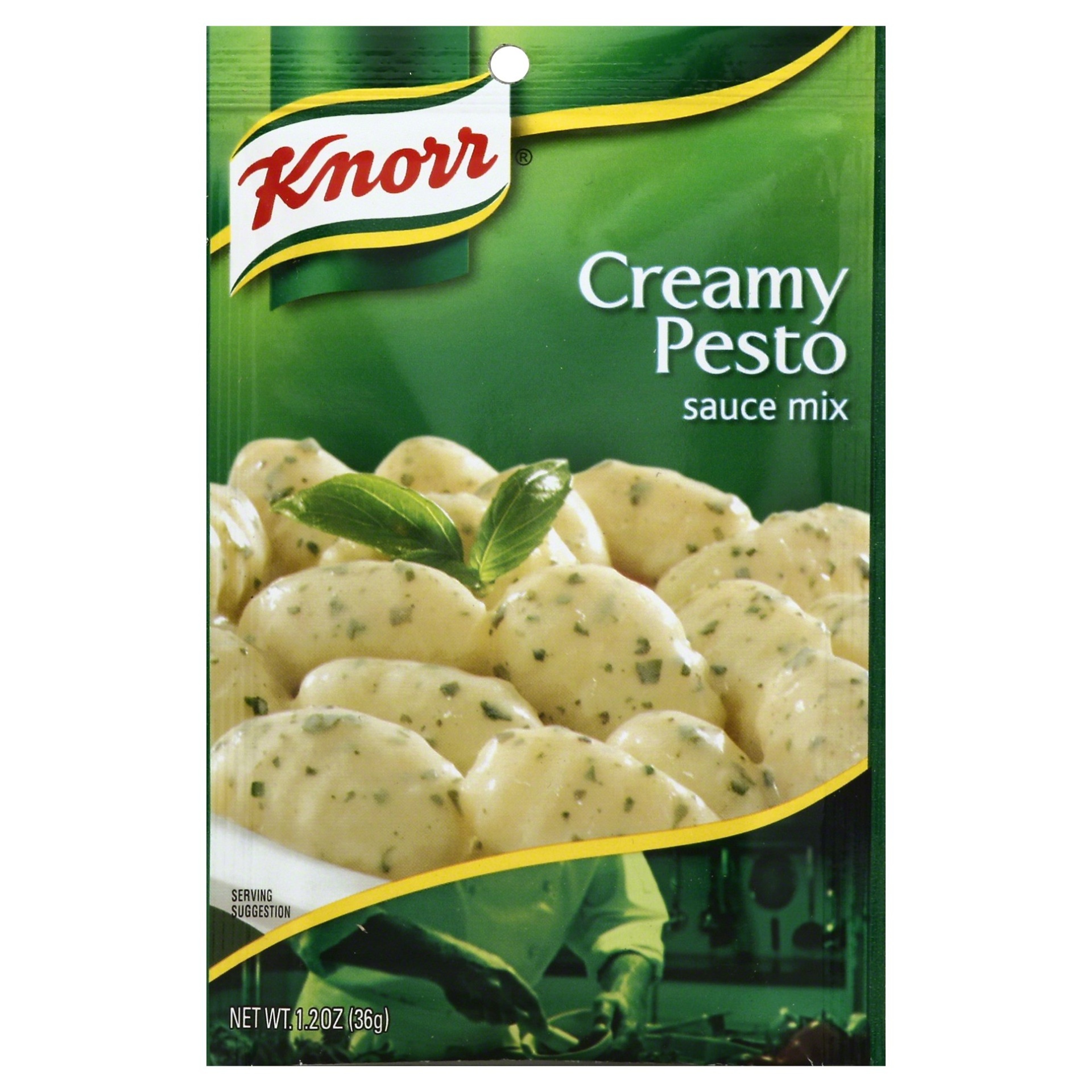 slide 1 of 5, Knorr Creamy Pesto Pasta Sauce, 1.2 oz
