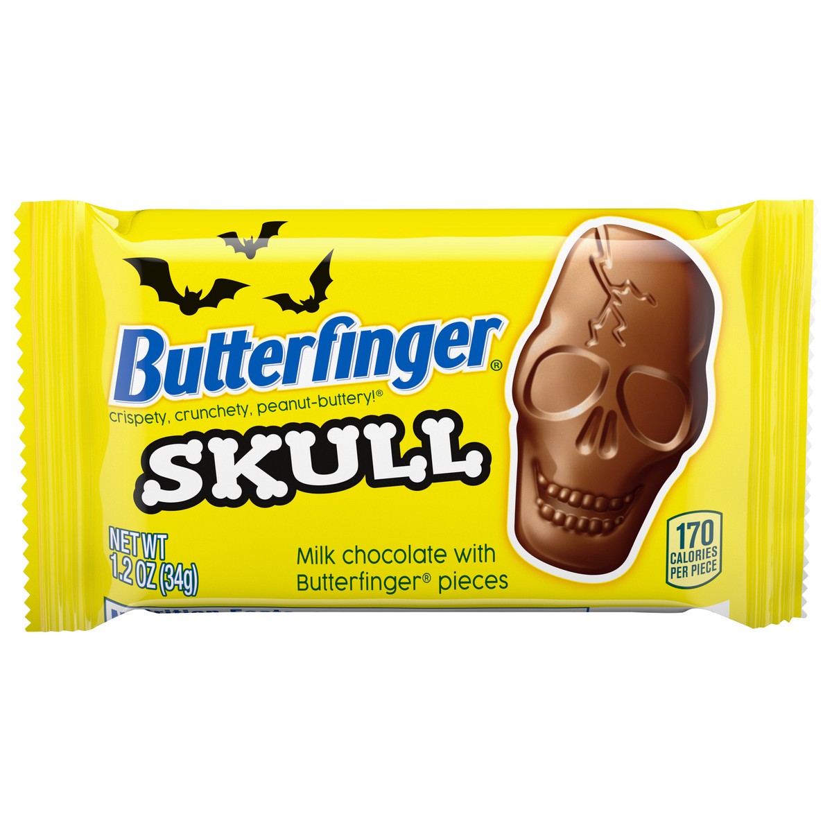 slide 14 of 14, Butterfinger Skull Milk Chocolate 1.2 oz, 1.2 oz