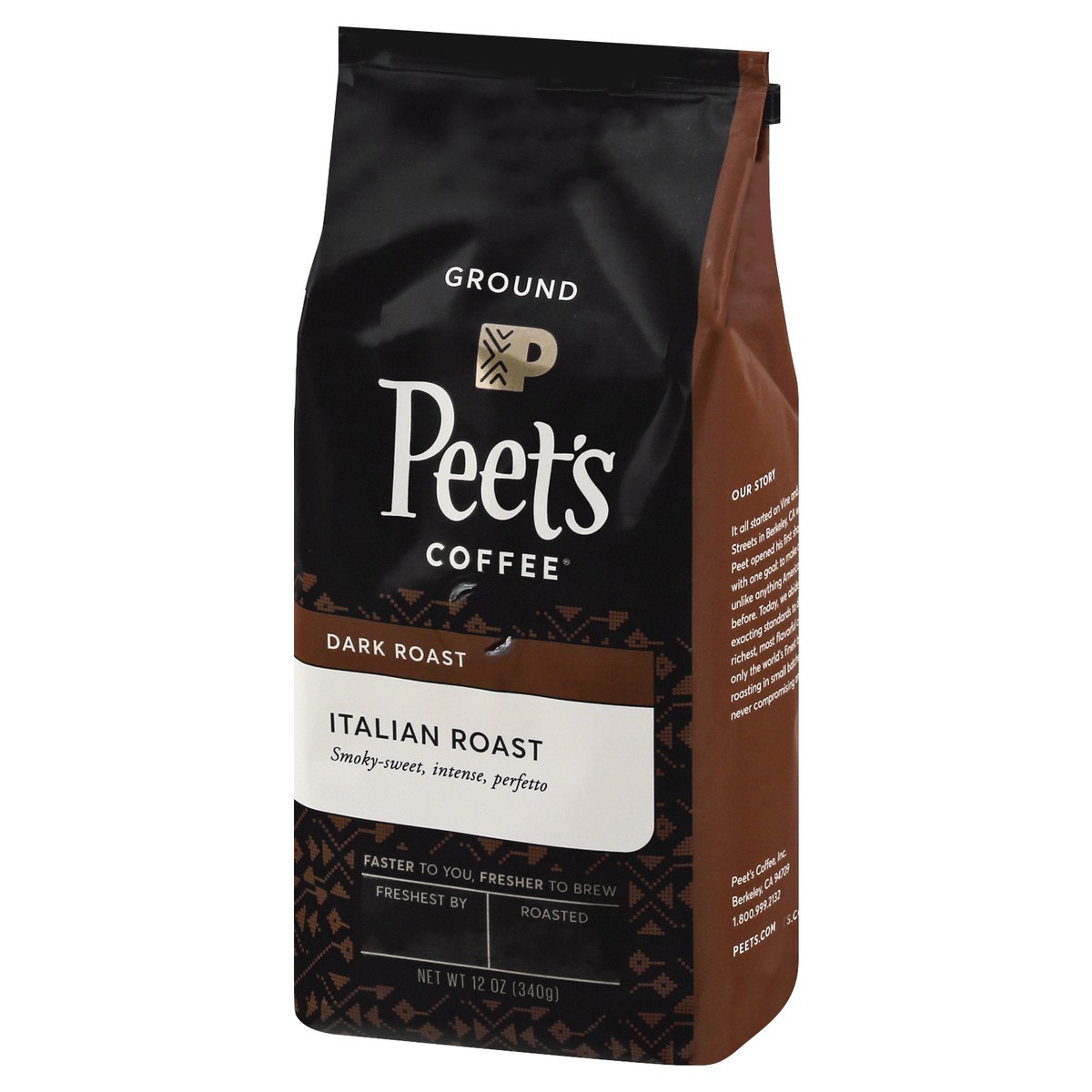 slide 6 of 10, Peets Coffee Ground Dark Roast Italian Roast Coffee 12 oz, 12 oz