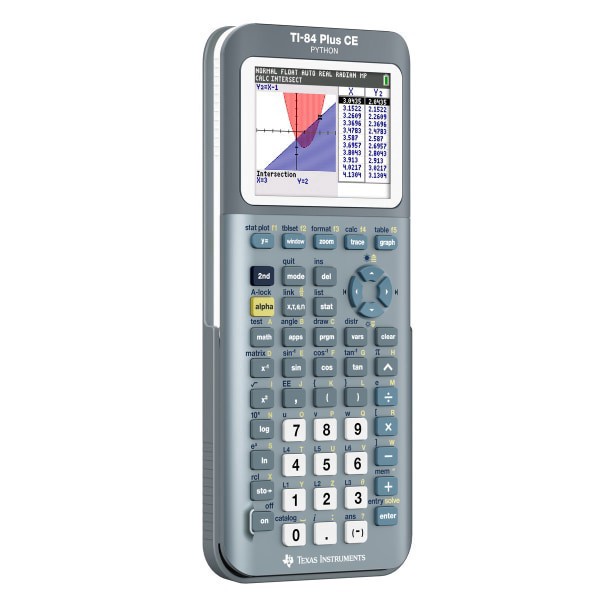 slide 6 of 7, Texas Instruments® TI-84 Plus CE Color Graphing Calculator, Fractral Frost, 1 ct