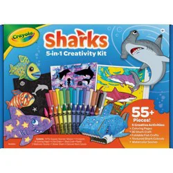 Crayola Shark 5-in-1 Art Kit, Shark Toys Alternative - 040760