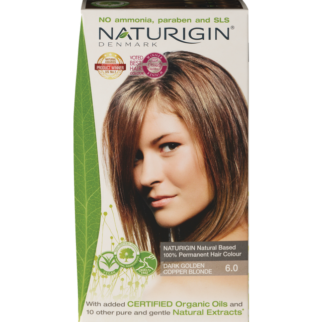 slide 1 of 1, NATURIGIN Organic Perm Hair Colour - 6.0 Dk G, 1 ct
