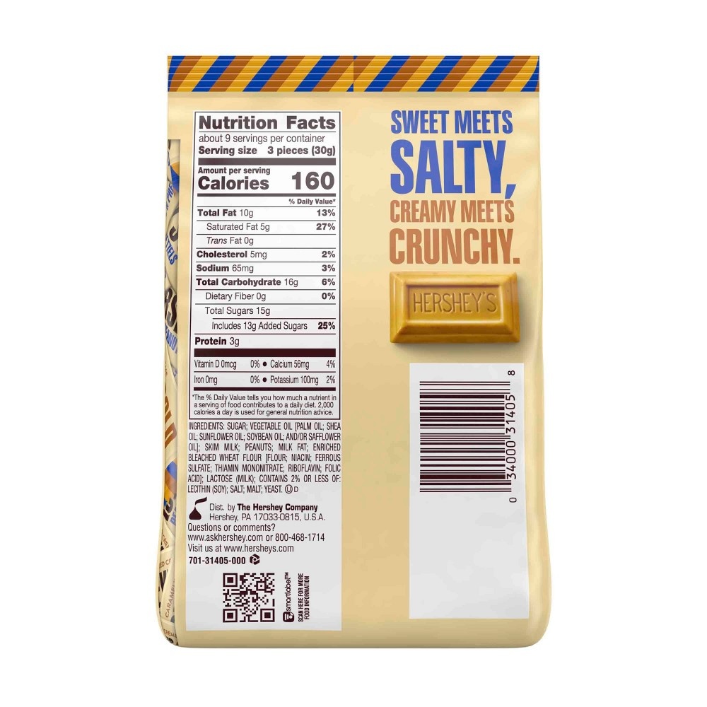 Hershey's Gold Peanuts & Pretzels Classic Bag 10 oz Shipt