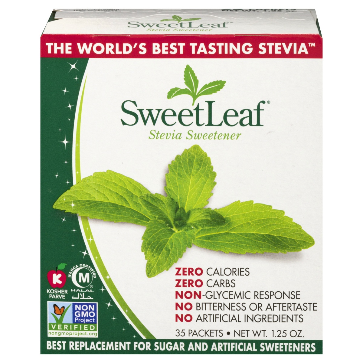 slide 1 of 1, SweetLeaf Natural Stevia Sweetener, 35 ct