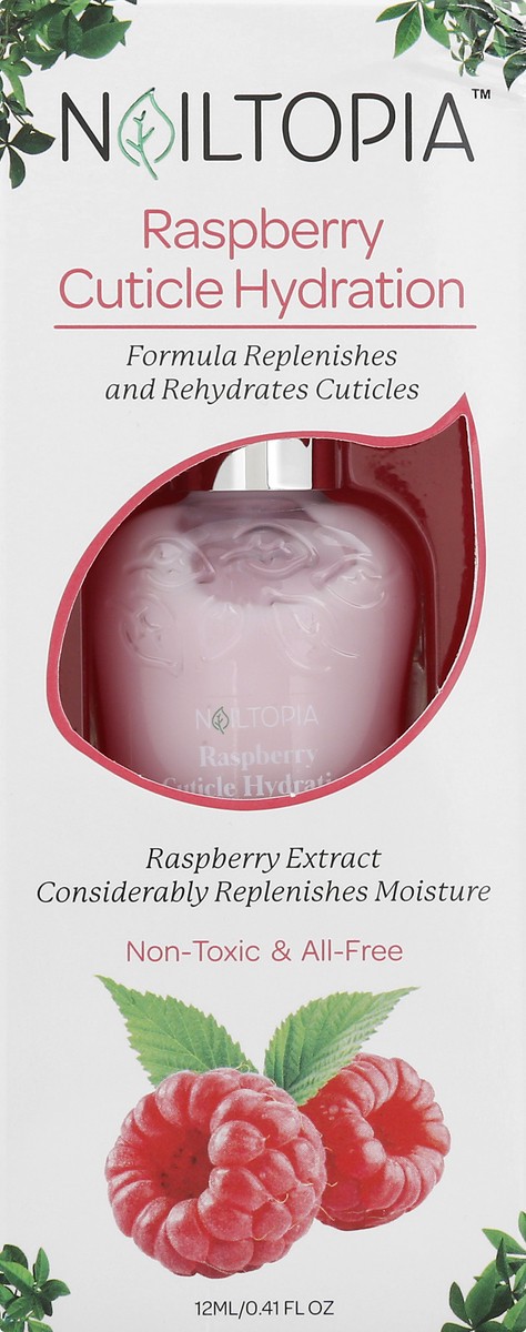 slide 6 of 12, Nailtopia Raspberry Cuticle Hydration 12 ml, 12 ml